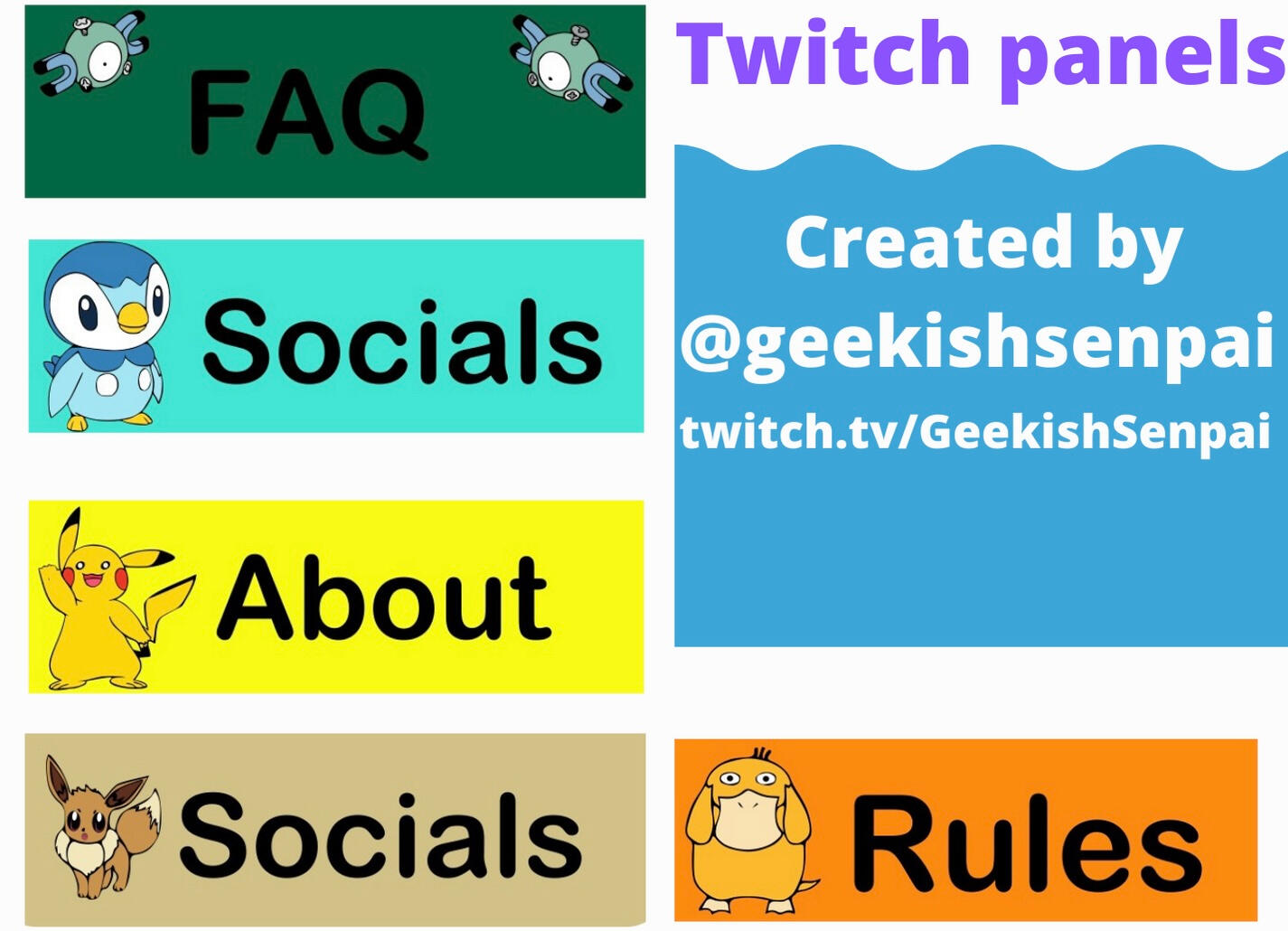 pokemon twitch panels
