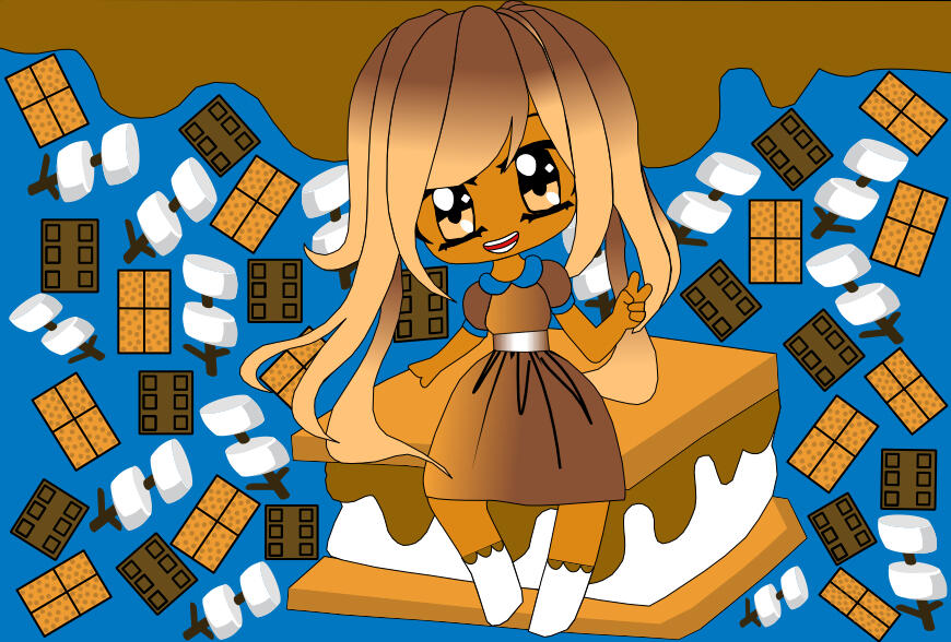 Smore&#39;s girl. I made this for AtomicKawaii poptart waifu community showcase