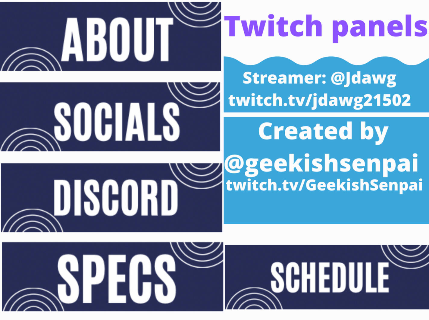 jdawg testimony: Love the work geekishsenpai does I asked for something and she delivered and was professional and accommodating to my needs. My go to for graphics and design!